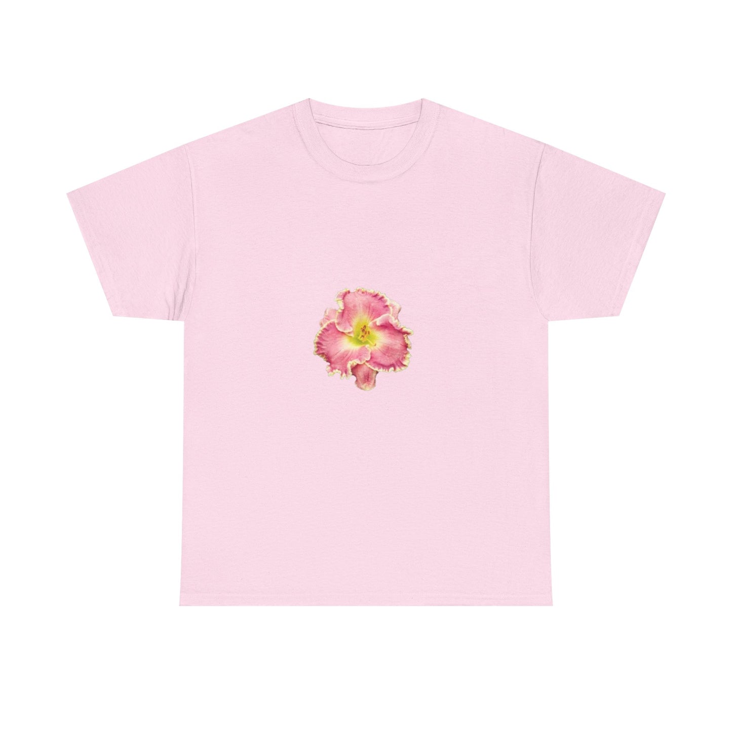 Floral Unisex Heavy Cotton Tee - Perfect for Summer Gatherings and Casual Style