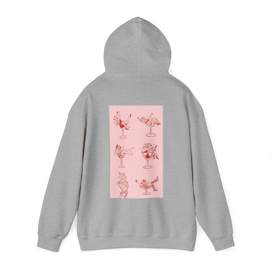 Loopos Unisex Heavy Blend Hoodie - Fun Cocktail Design for Casual Vibes