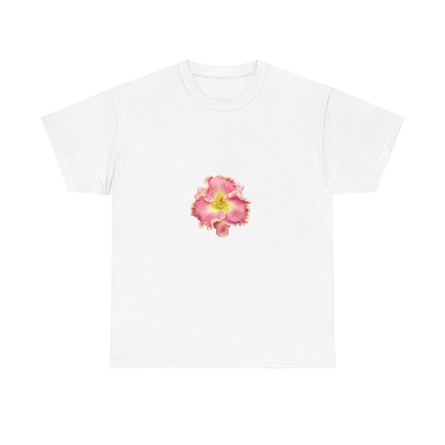 Floral Unisex Heavy Cotton Tee - Perfect for Summer Gatherings and Casual Style