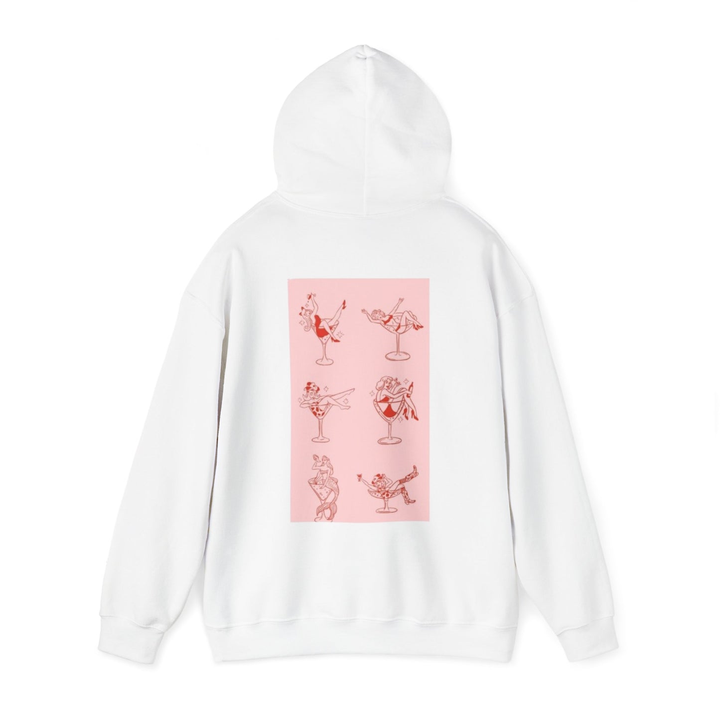 Loopos Unisex Heavy Blend Hoodie - Fun Cocktail Design for Casual Vibes