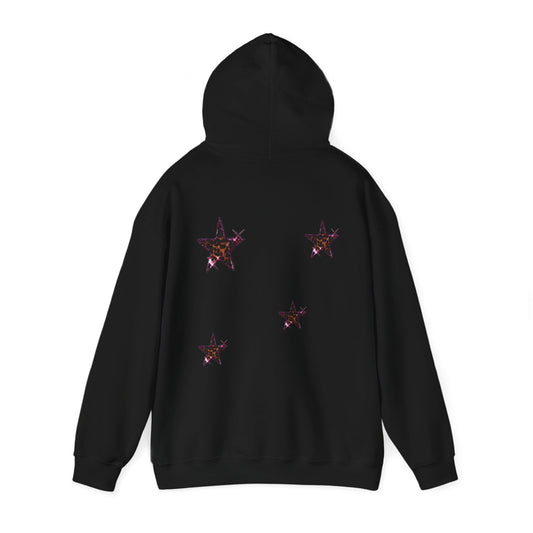 Cosmic Star Unisex Hooded Sweatshirt - Comfortable Outerwear for Star Lovers