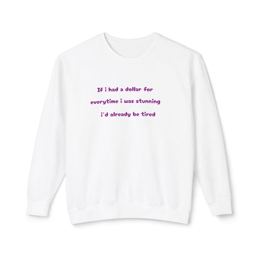 Stunning Statement Unisex Lightweight Crewneck Sweatshirt – Perfect Casual Wear for Everyday Confidence