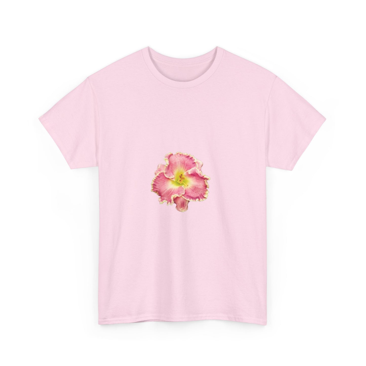 Floral Unisex Heavy Cotton Tee - Perfect for Summer Gatherings and Casual Style