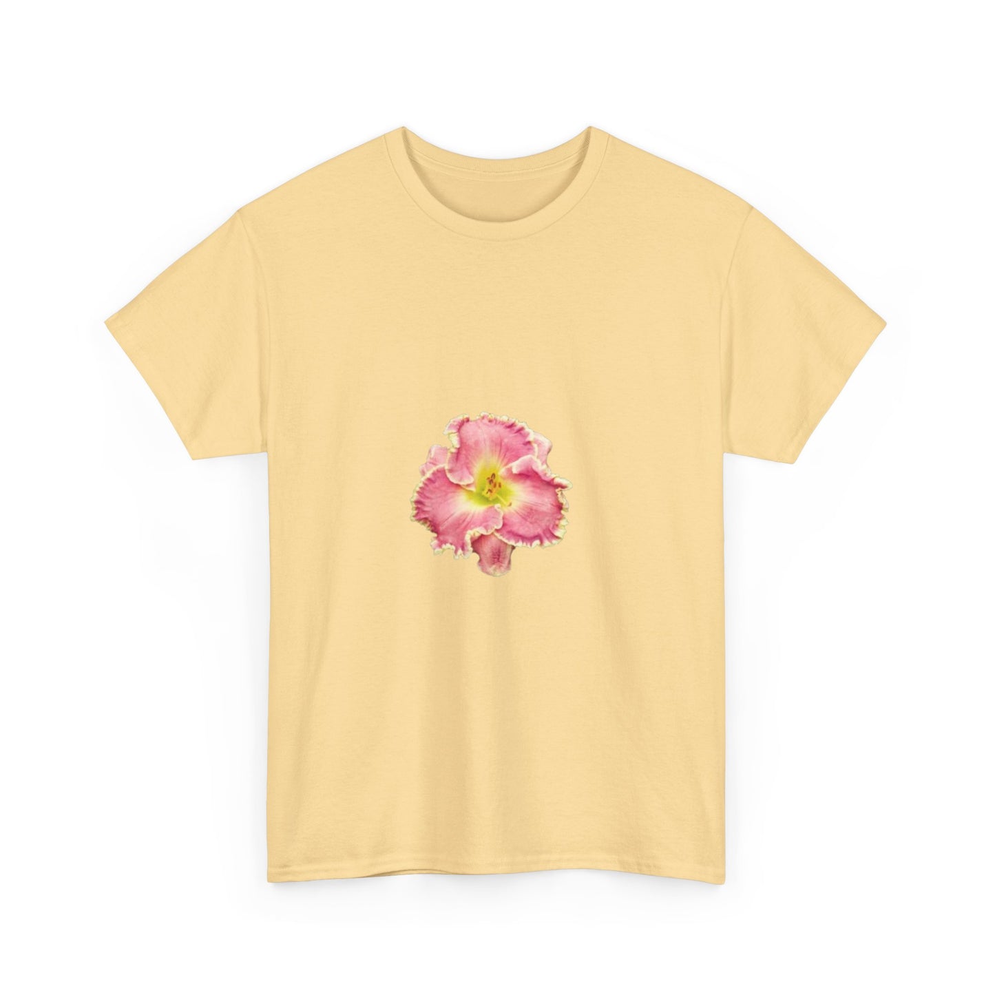 Floral Unisex Heavy Cotton Tee - Perfect for Summer Gatherings and Casual Style