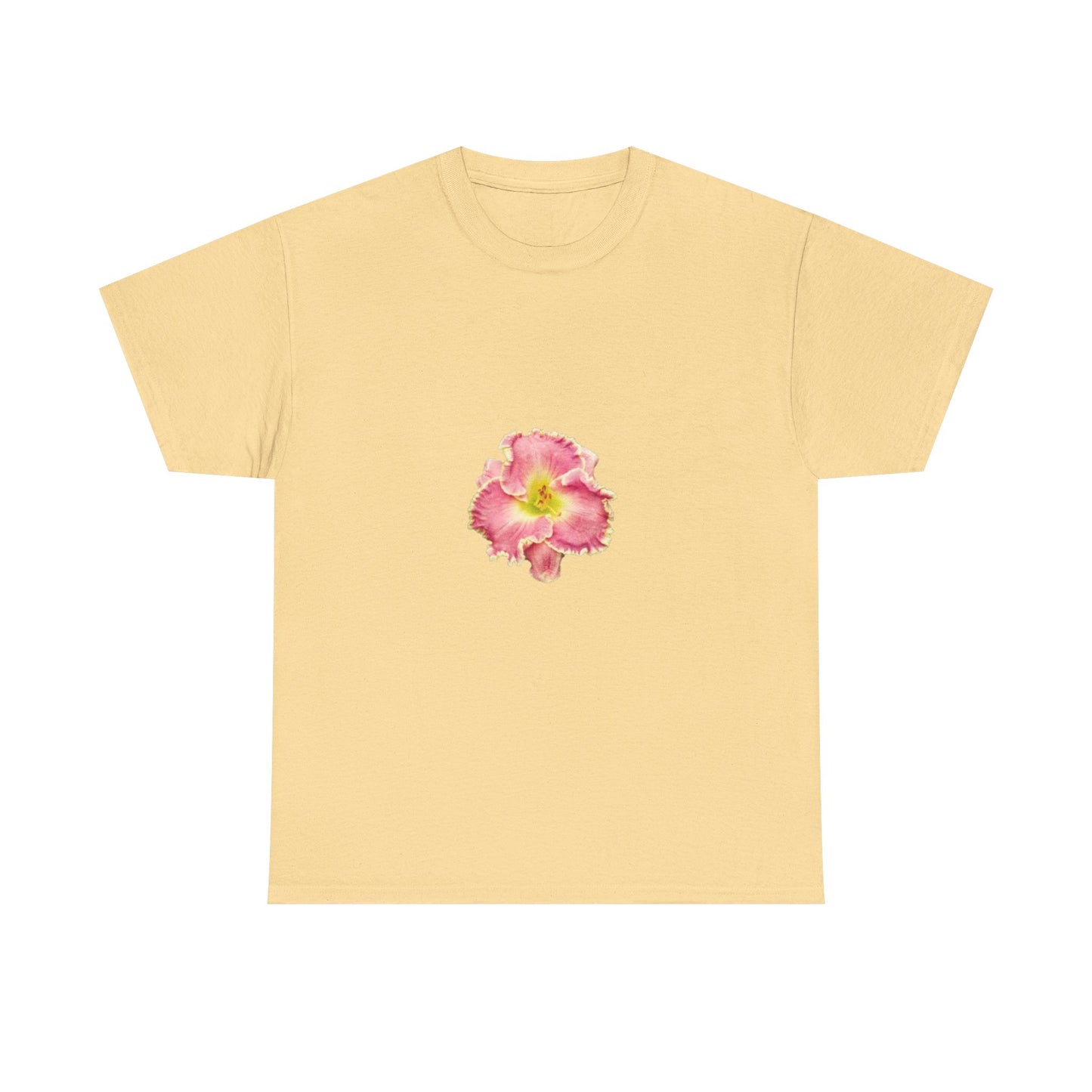 Floral Unisex Heavy Cotton Tee - Perfect for Summer Gatherings and Casual Style