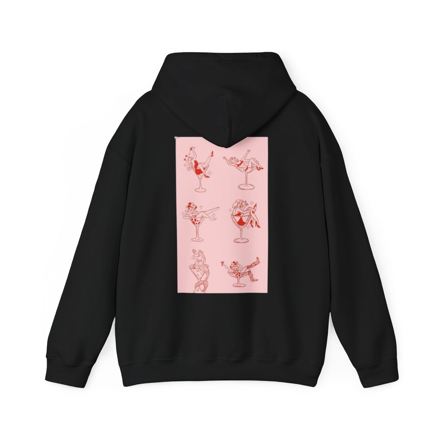 Loopos Unisex Heavy Blend Hoodie - Fun Cocktail Design for Casual Vibes