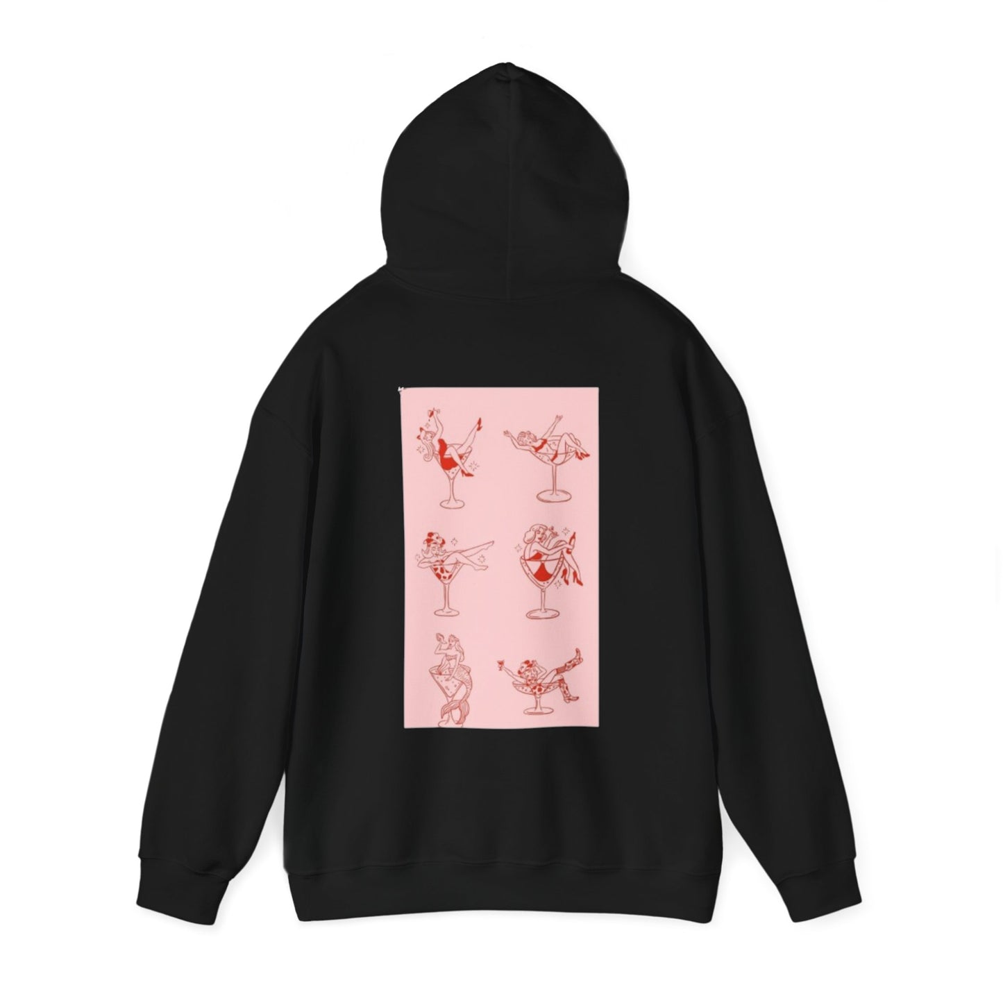 Loopos Unisex Heavy Blend Hoodie - Fun Cocktail Design for Casual Vibes